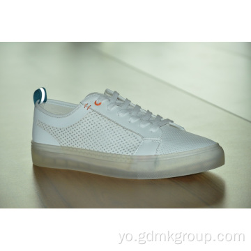 Women&#39;s Alawọ breathable Inner Heighten White Shoes